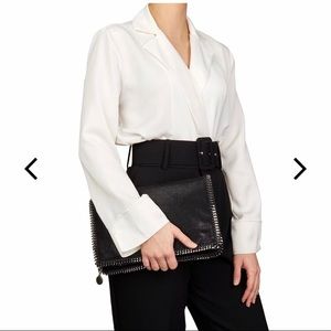 Chic & Classy Black Vegan Leather Clutch